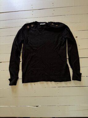 Pink Clover Women's Medium Black Knit Sweater